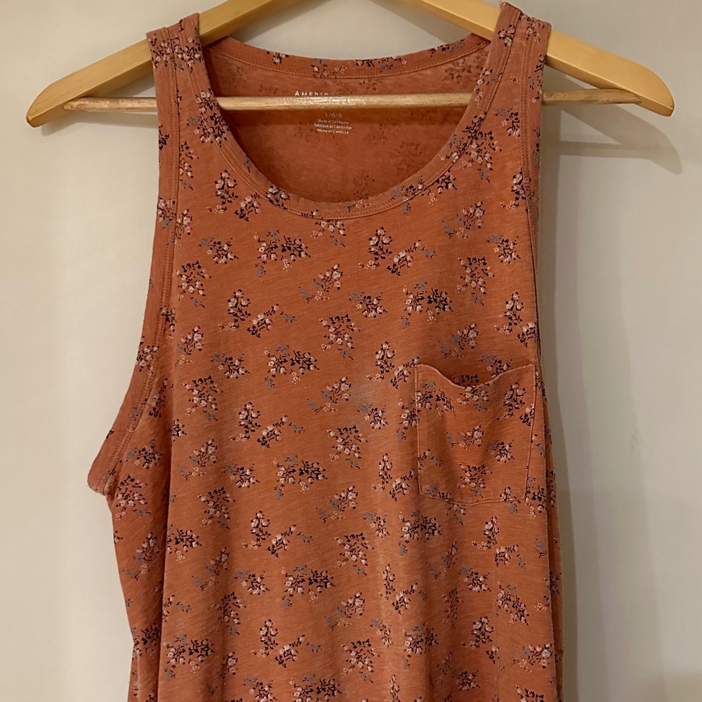 American Eagle Floral Tank
